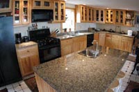 granite kitchen island