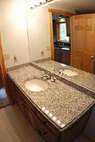 granite bath counter